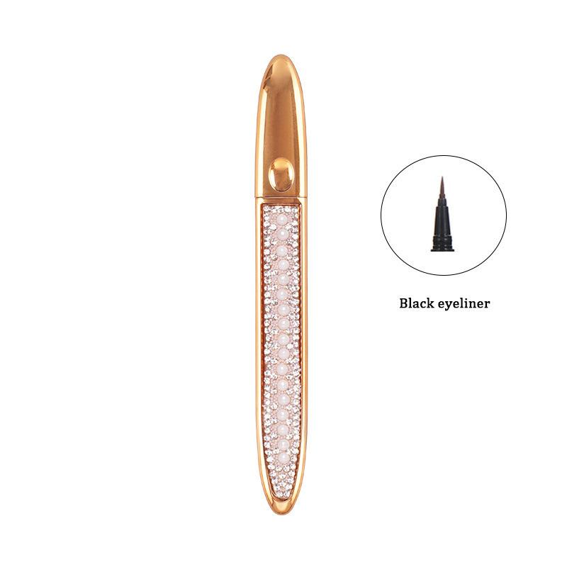 5 Colors 2 IN 1Self-adhesive Eyeliner Pen For False Eyelashes Glue-free Magnetic-free Waterproof No Blooming Eye Liner Pencil
