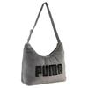 5.5L Brand Logo Crescent Bag Polyester Shoulder Bag Regular Women Bags Gray 09186903