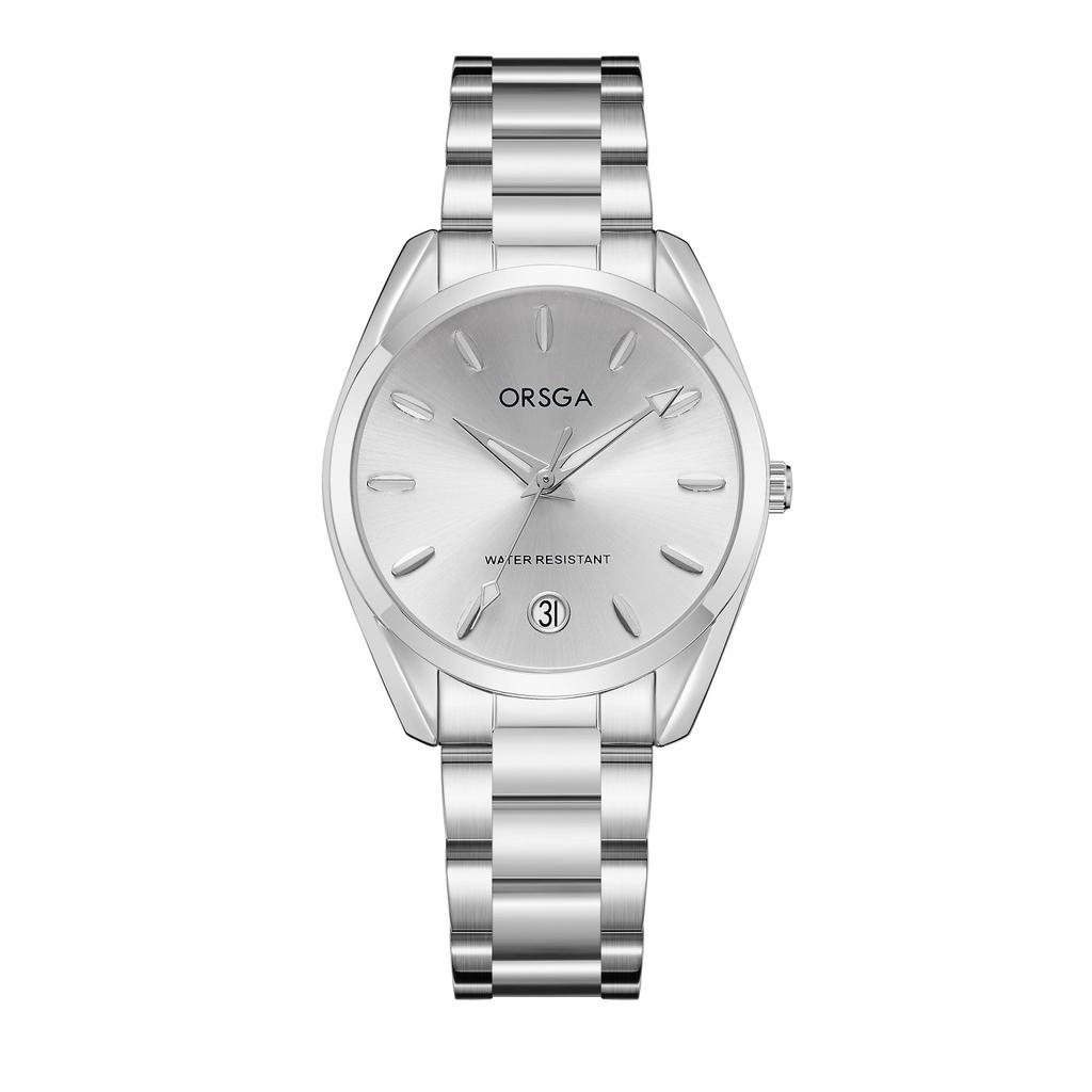 Luxury Women's Watch 34mm Fashionable Stainless Steel Rhinestone Pink Minimalist Girl Clock Outdoor Travel Women Wrist Watches