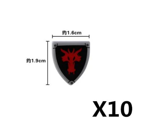 MOC Medieval Military Figures Weapons Building Blocks Knight Soldiers Shield Vest Armor Sword Ax Spear Bricks Toys Children