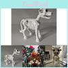 Unique 2023 Halloween Cow Skeleton Decor Eerie Resin Yard Prop For Home Use