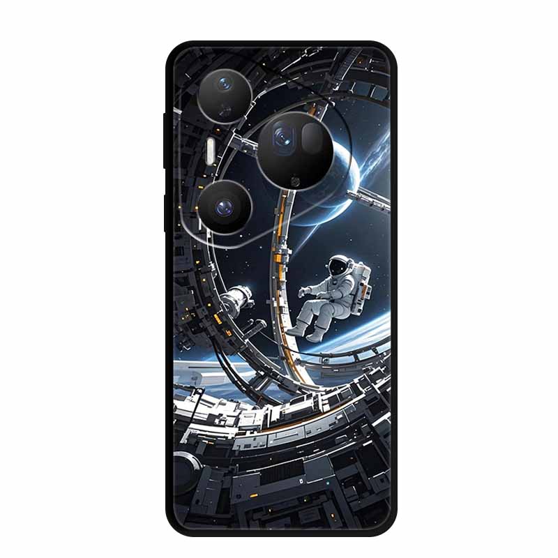 Flower Phone Case For Huawei Pura 70 80 Pro Plus Silicone TPU Cover for Pura80 Pro+ Pura70 Ultra Para Black Back Soft Protector