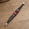 naruto anime peripheral Xiaotong Hongyun alloy bracelet personalized leather bracelet cartoon men bracelet birth date present
