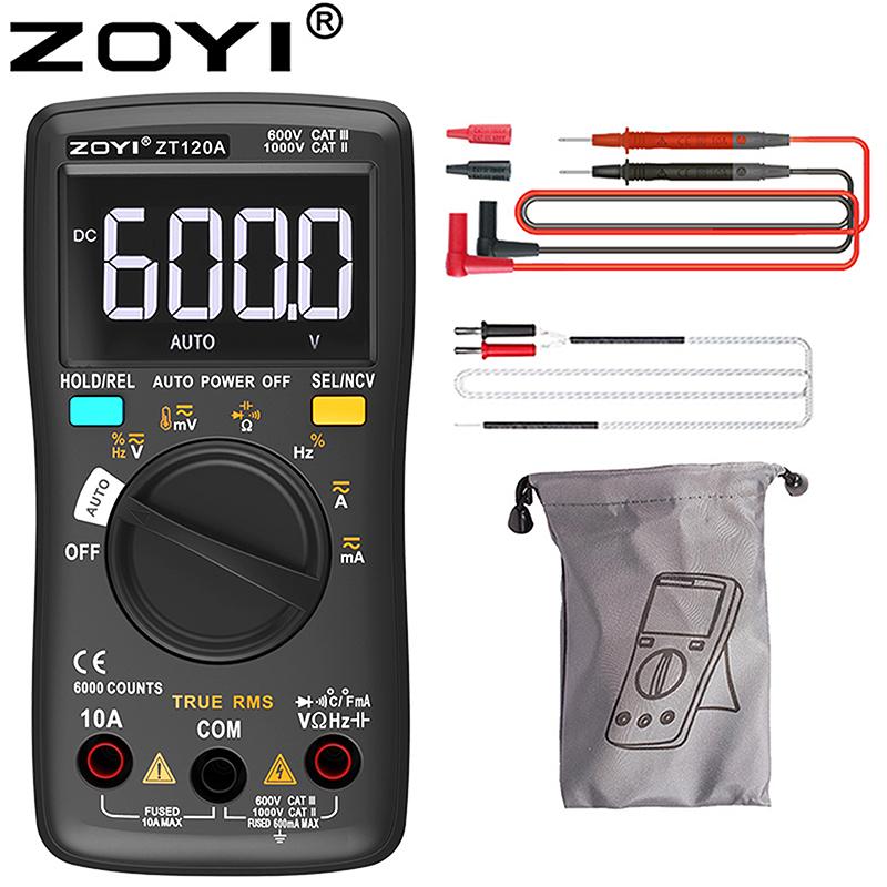 ZOYI -102A Hochpräzises vollautomatisches digitales Taschen-Multimeter mit Überlastschutz - Professionelles Elektrikerwerkzeug