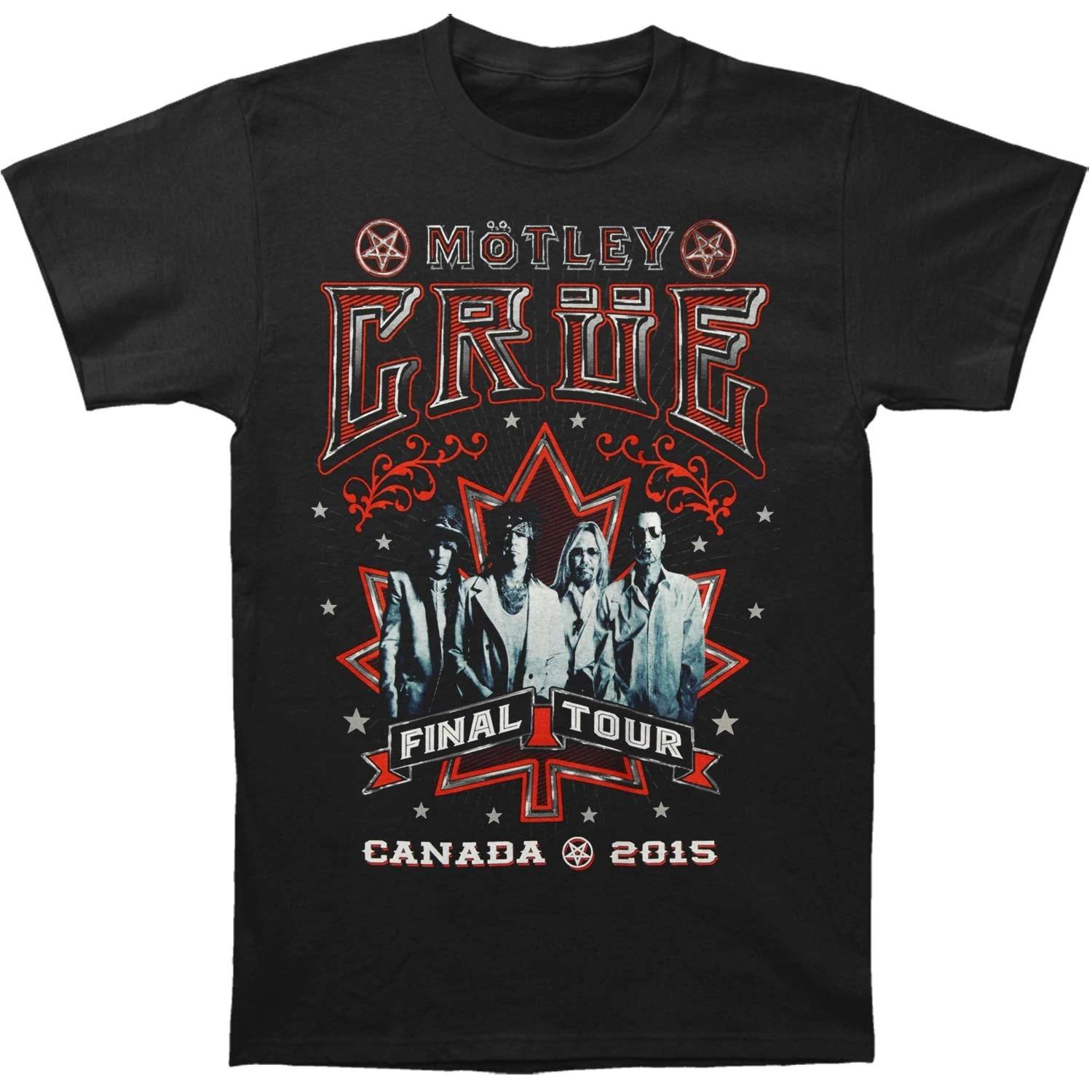 Men s Motley Crue 2015 Canada Tour T-shirt Small Black S