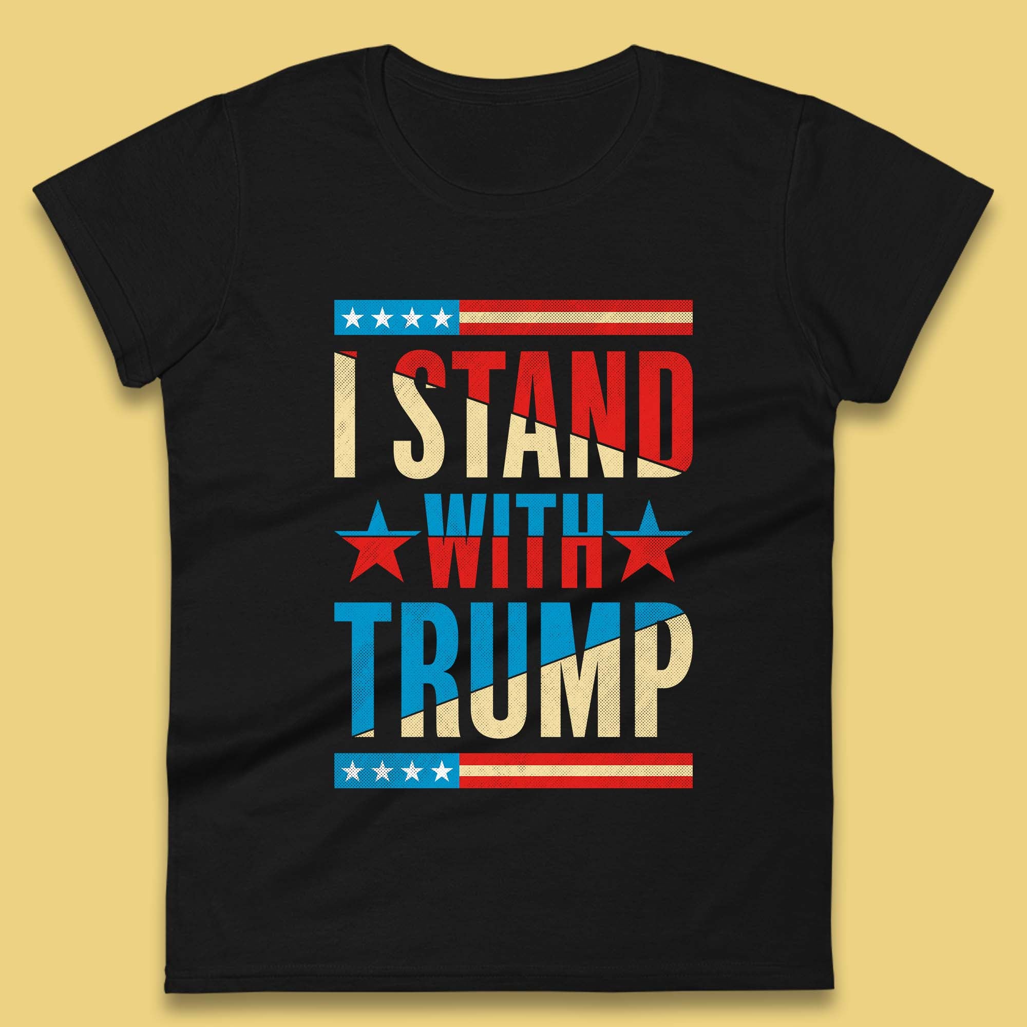 

I Stand With Trump Take America Back Donald Trump Pro America Election 2024 Womens Tee T Shirt Mens Tops Unisex Top XL