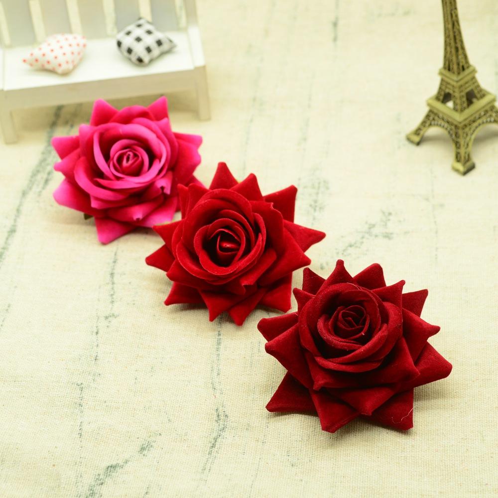 50/100PCS High Quality Artificial Flowers Festival Home Room Decoration Wedding Bridal Accessories DIY Wreath Gift Box Silk Rose