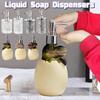 Bathroom Liquid Soap Dispensers Reusable Hand Pump Dispenser Bottle Cute Dinosaur Bottle Prevent Leakage for Cosmetics Detergent