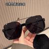 New Stylish Designer Style Sun Glasses Semi-rimless Double Bridge Sun Glasses For Women UV Ray Blocking Sun Glasses Man