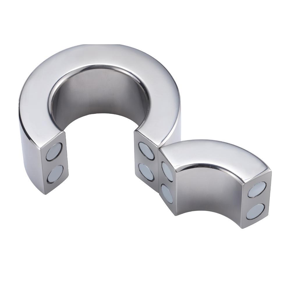 Stainless Steel Magnetic Penis Weight Ring - Adult Erotic Restraint Toy