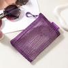 Square Transparent Storage Bag Breathable Mini Zipper Coin Purse Cosmetic Bag  Office Organization