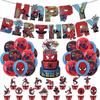 Decorațiuni Petrecere de Ziua Spiderman pentru Adulți Copii Bărbați Băieți Accesorii și Mărturii Petrecere Include Banner La Mulți Ani, Balonașe, Toppere pentru Tort