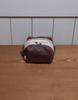 Lemasque Fabric Square Pouch Striped Brown S