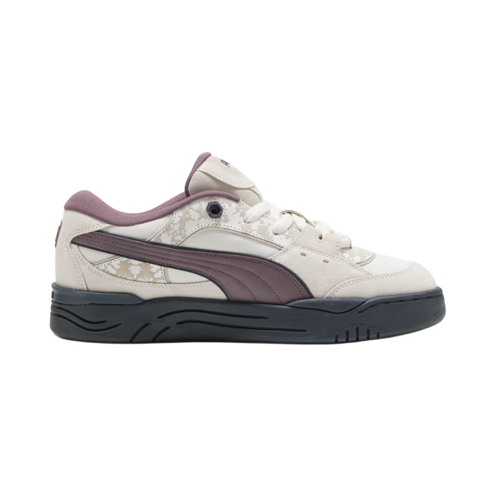 Puma 180 Comfortable Versatile Durable Low-Top Skate Shoes Unisex Sneakers Beige Purple 403230-02
