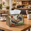 1pc Polka Dot Beautiful Rooster In Thestyle of Durable Fabric Multi-Purpose Storage Organizer for Kitchen, Dining Table, Car- Tissue Dispenser for Tis