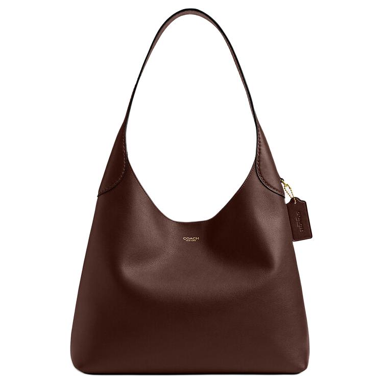 

Coach Brooklyn 34 Letter Charm Shoulder Bag Large Women Shoulder Bag Gold Brown CCU00-B4MPL Basic Set (Bag+Dust Bag)