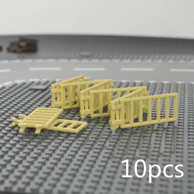 DIY Zubehör Stadt Freunde Haus MOC Teile Zaun Treppen Leiter Tor Bausteine Tür Fenster Figuren Garten Leduo Ziegel