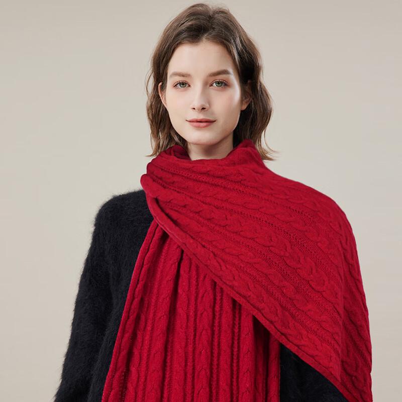 Unisex De Velvet Warm Knitted Winter Scarf