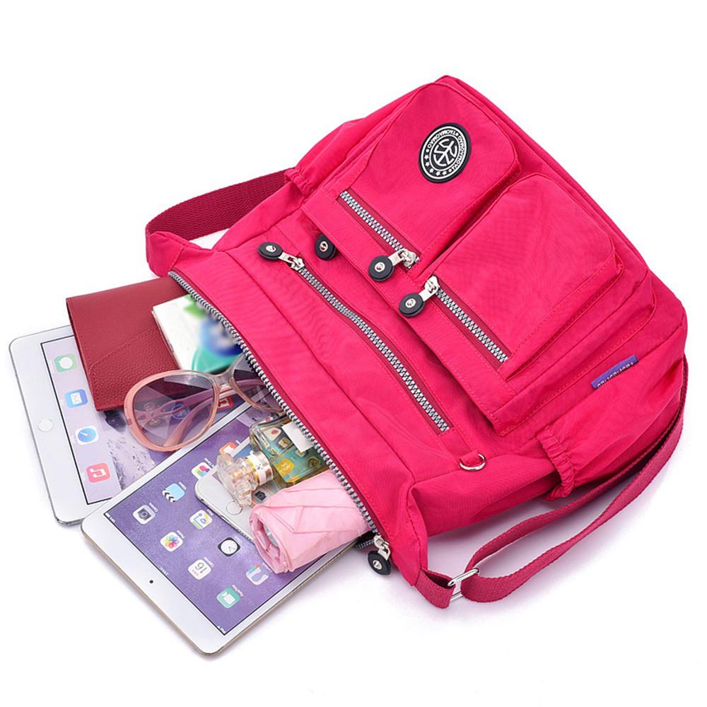 Mode axelväska med flera fickor Damväska Vattentät Oxford Crossbody-väska Helt ny Messenger-handväska Shopping Mamma Tote