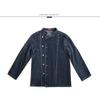 Western Restaurant Chef Fashion Denim Work Clothes Men's Bakery Catering Hotel  Button Long Sleeve Summer