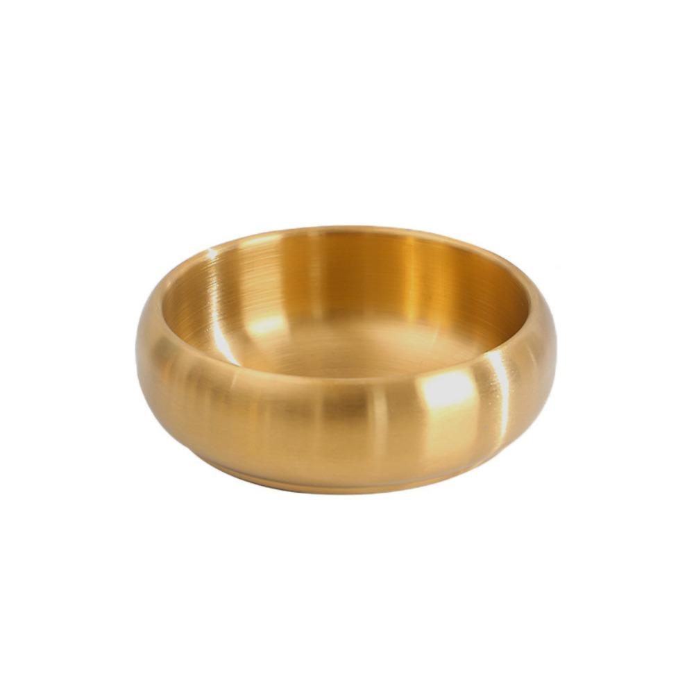 Double-Layer Korean Stainless Steel Rice Bowl Heat Insulated Kimchi Bowl Soup Bowls  Children
