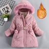 Children's Fleece and Thickened Cotton-padded Clothes, Fashionable Down Cotton-padded Jackets for Girls Winter