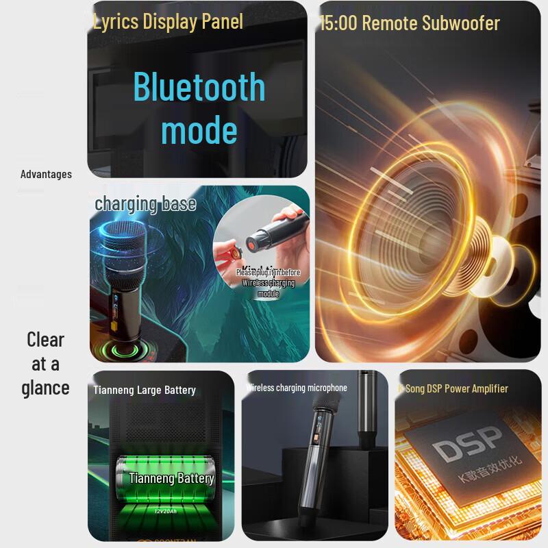 SG3 High-Power Portable Trolley Speaker CN Plug (adapter Included) (CN Version)