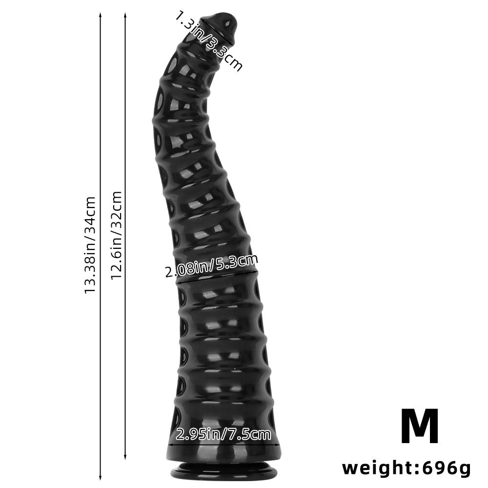 Black PVC Dildo Butt Plug with Suction Cup Masturbator Sex Toy Fisting Realistic Penis Big Dick Strap On Cock