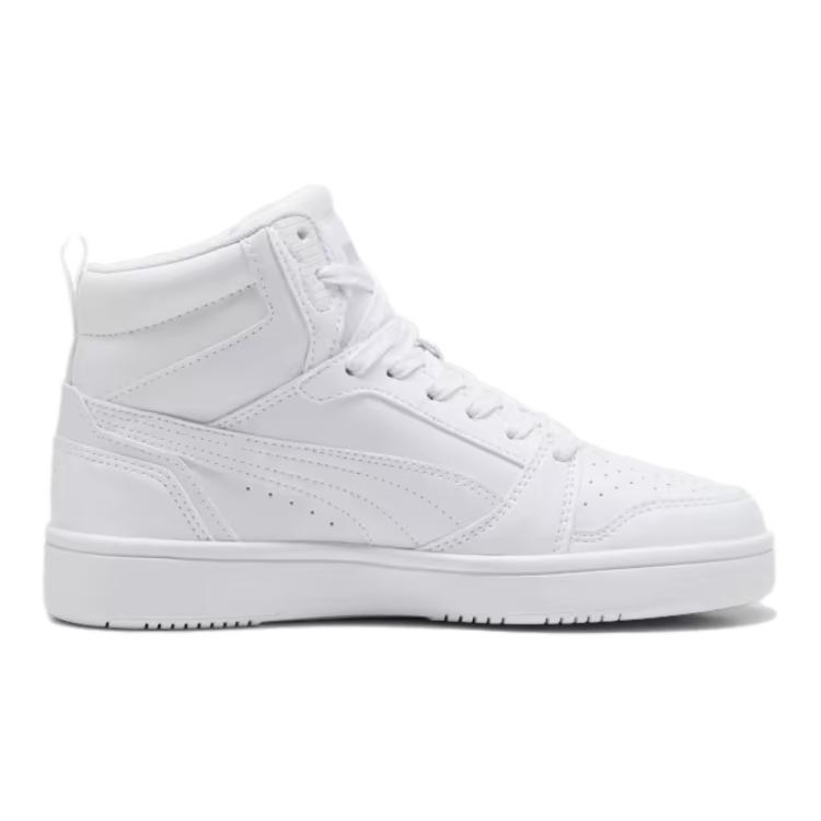 Puma Rebound V6 Casual Retro Shock Absorption Mid-Top Kids Sneakers Kids Sneakers White 393831-05