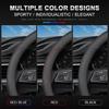 Car Leather Steering Wheel Cover For Citroen C2 C3 C3-XR C4 C5 C6 C4X C5X C4L Xsara Berlingo Picasso Aircross Sega Elysee Jumpy