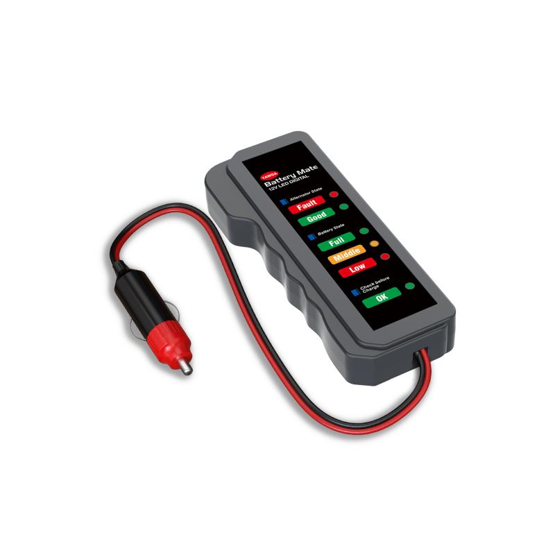 Car Diagnostic Tool Durable Portable 6 Led Lights Display Car Accessories Car Auto Battery Tester Universal Car Battery Tester