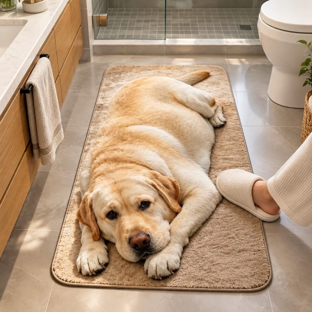 40×60CM 40×120CM 50×160CM Lifelike Visuals Floor Mat Crystal Velvet Bathroom Carpet Home Decor
