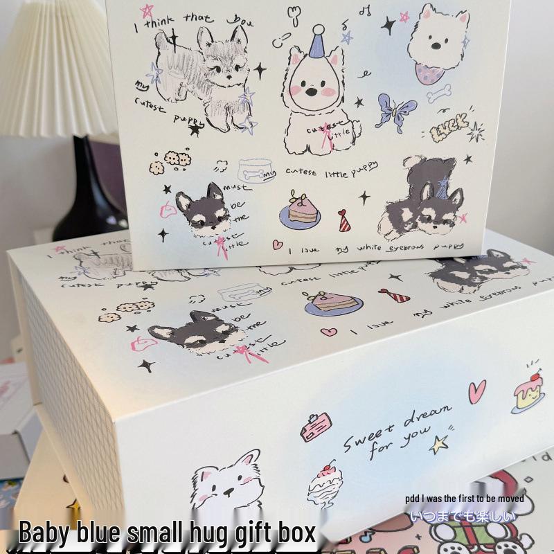 

Schnauzer Puppy Cartoon Magnetic Gift & Storage Box - Cute Birthday Packaging Size details on page