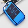 Soft Tpu Car Remote Key Case Cover Shell Fob For Vw Volkswagen Passat B8 Magotan Golf For Skoda Superb Kodiaq A7 Accessories
