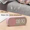Double Alarm Bluetooth Clock Hifi Sound Quality Wireless  Bluetooth Speaker  Desktop Use