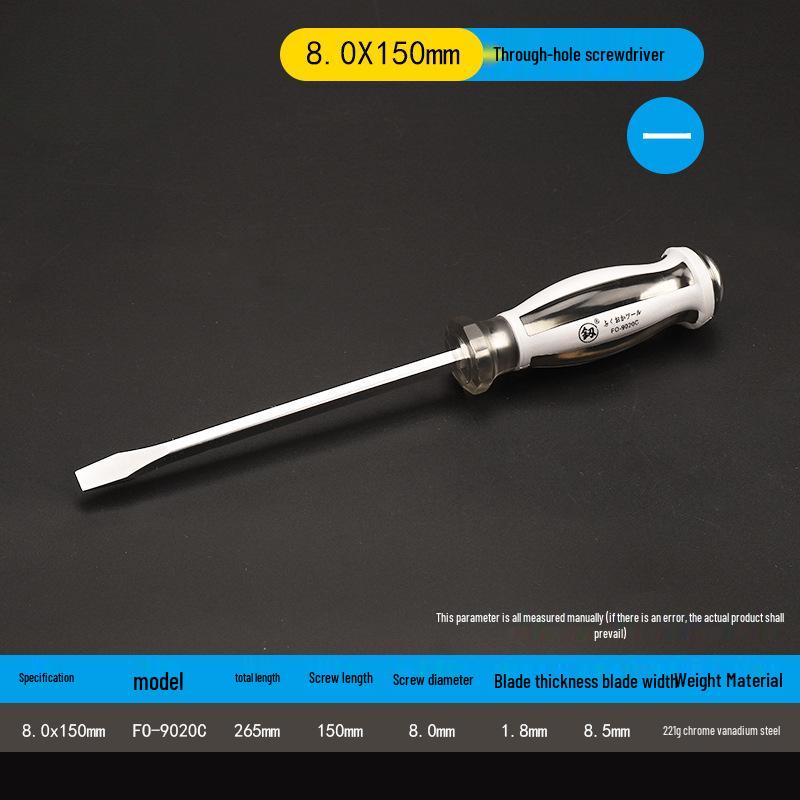 Industrial Grade Magnetic Screwdriver Set - Super Hard, Impact Resistant, Flat & Phillips Slotted Heads