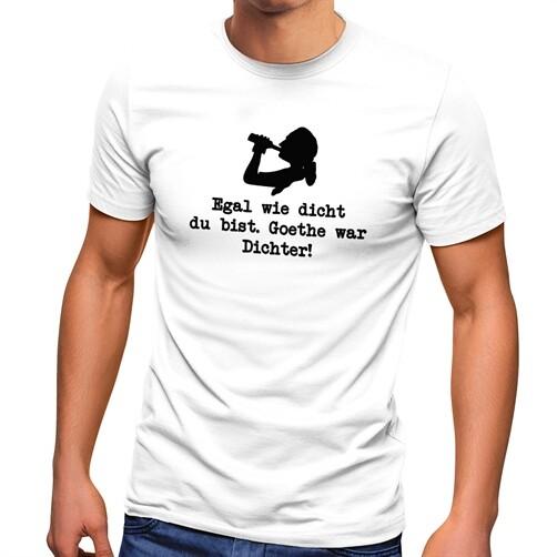 Men's T-Shirt No matter how close you are Goethe was poet fun shirt saying-