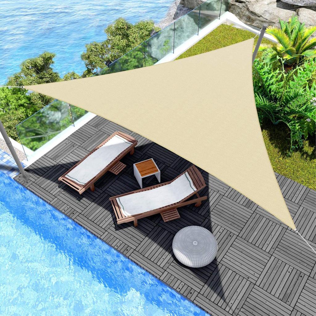 Shade Sail Anti- Waterproof Reinforced Edge Webbing Outdoor Garden Net Cover for Yard Swimming Pools Facility Outdoor