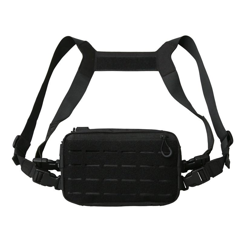 

Men Tactical Chest Rig Bag, Multifunctional Casual Vest Bag Streetwear Waist Pack Shoulder Bag