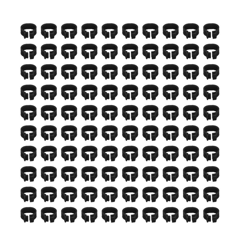 100PCS 8mm Pigeons Identification Leg Rings Poultry Leg Bands No Words Pigeons Supplies