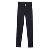 Women's 2025 High-Waisted Black Leggings - Elastic, Tight, Pencil Style for Spring