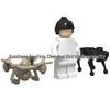 Military Figure Building Blocks Set with Drone, Robot Dog, Weapons, and Scene Accessories