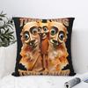 Tung Tung Tung Sahur Pillowcase Polyester Cushion Cover Decorations Italian Brainrot Meme Throw Pillow Case Cover Home