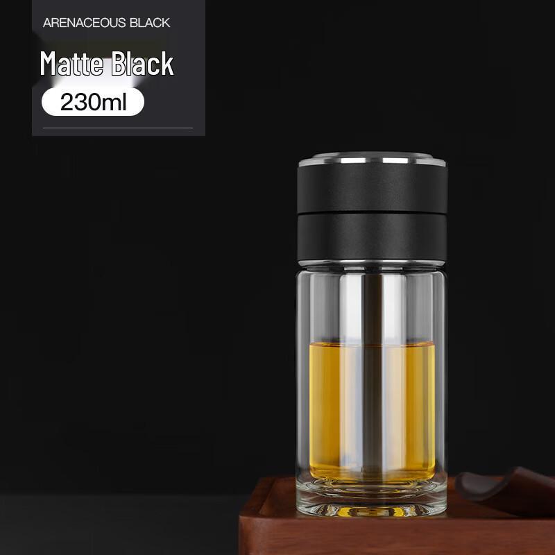 FAWLES Portable Double-Layer Tea Infuser Glass Bottle