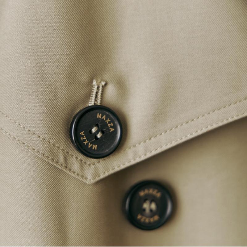 Maxza Classic Double Breasted Trench Coat Ze03by500nh