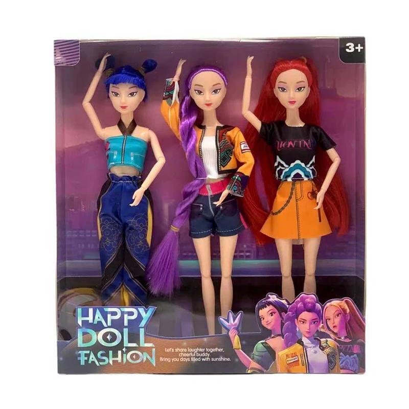 30cm K-Pop Demon Hunters Anime Figures - Rumi Zoey Mira Cartoon Model Dolls Vinyl Collectible Girls Xmas Gift~