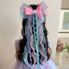 Mermaid Headwear, Children'S Princess Bow, Hairpin, Girls' Floating Yarn, Braided Hair Clip, Mermaid Maiden Hair Accessory