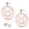 Gold-Plated Zodiac Earrings Taurus Zodiac For Taurus 925 Silver