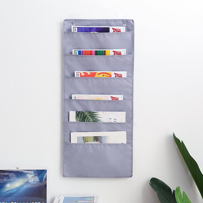 Document Hanging Storage Bag Oxford Cloth Storage Pocket Chart Hanging File Folding Holder Cascading Fabric Organizer For Office