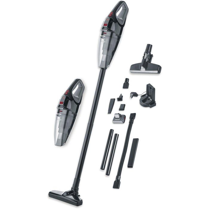 SEVERIN HV7147 - Aspirateur a main et balai 2-en-1 - 5 500 Pa - 50 min - 650 ml - Noir / Gris / Rouge